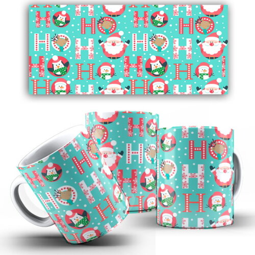 Caneca Personalizada Natal Papai Noel + Caixinha Noel mod 19
