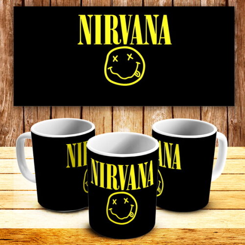 Caneca Personalizada Porcelana Nirvana Banda Rock #2!!