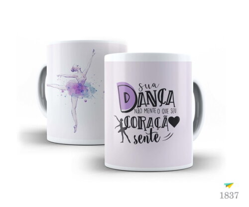 Caneca Personalizada Profissão Bailarina Arte #10
