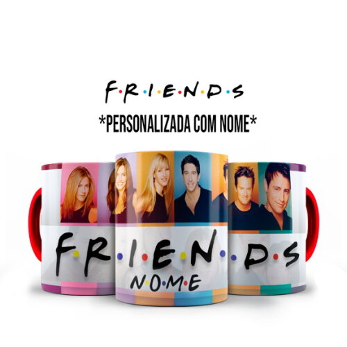 Caneca Personalizada Série Friends com Nome