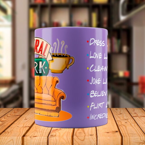 Caneca Personalizada Série Friends Central Perk com Nome