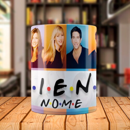 Caneca Personalizada Série Friends com Nome