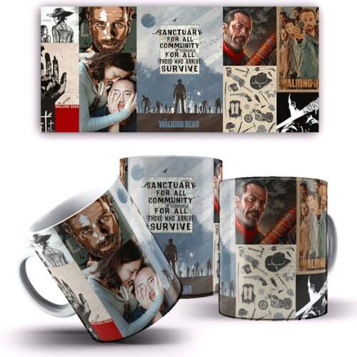 Caneca Personalizada Série The Walking Dead + Caixinha