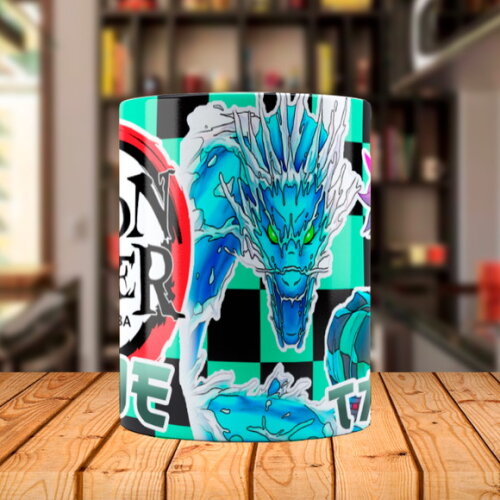 Caneca Personalizada Tanjiro Demon Slayer com Nome