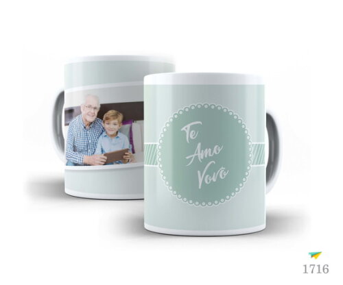 Caneca Personalizada Te Amo Vovô + Caixinha Kraft #2