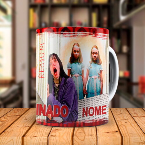 Caneca Personalizada Terror Filme o Iluminado com Nome