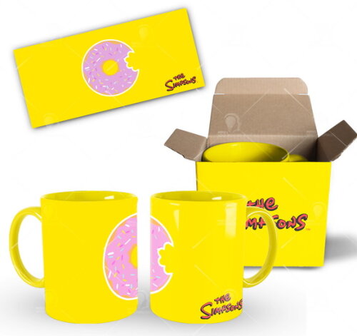 Caneca Personalizada The Simpsons + Caixinha Mod 002