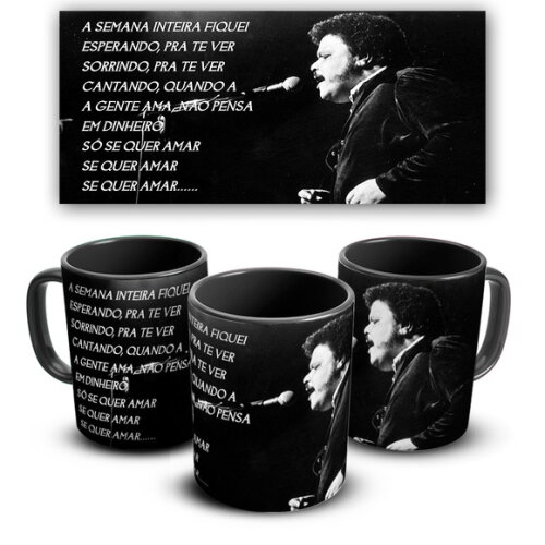 Caneca personalizada Tim Maia Só Se Quer Amar + Caixinha