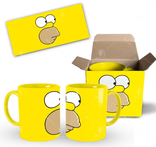 Caneca Personalizada The Simpsons Homer + Caixinha Mod 002