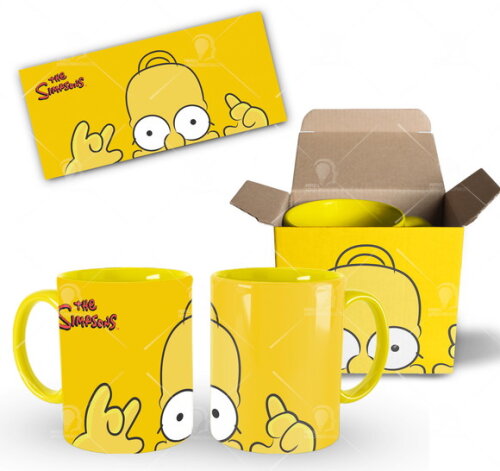 Caneca Personalizada The Simpsons Homer + Caixinha Mod 001