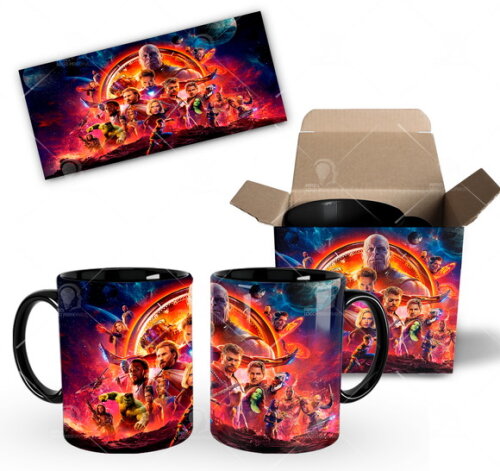 Caneca personalizada Vingadores Avengers Guerra Infinita