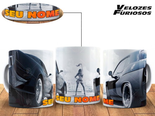 Caneca Personalizada Velozes e Furiosos Filme com Seu Nome