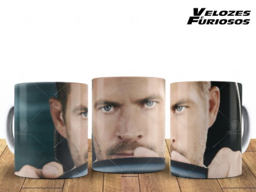 Caneca personalizada Velozes e Furiosos filme Paul Walker