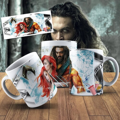 Caneca porcelana personalizada Aquaman #2