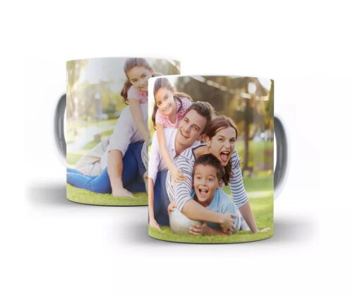 Caneca porcelana personalizada com sua foto, logotipo+caixa