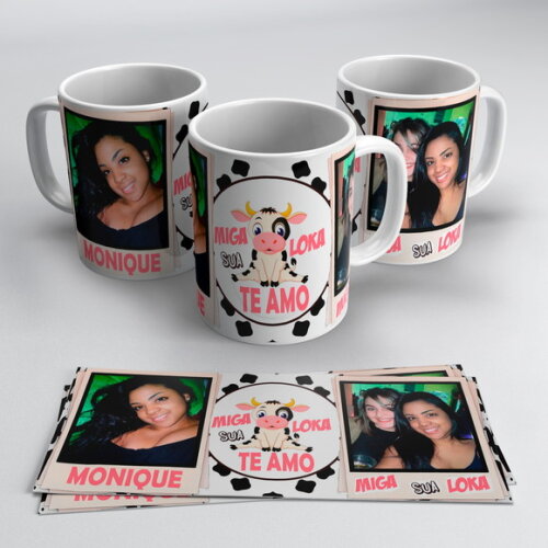 Caneca porcelana personalizada com sua foto, logotipo+caixa