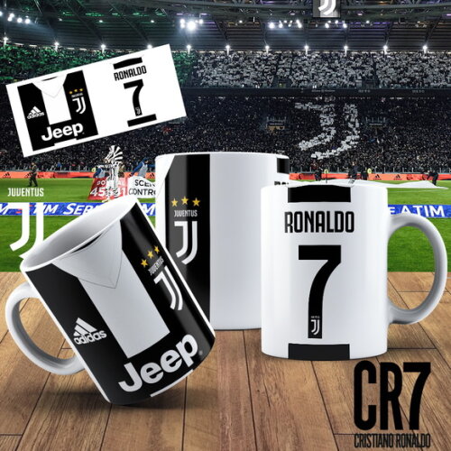Caneca porcelana personalizada Cr7 Ronaldo Juventus #1!!!