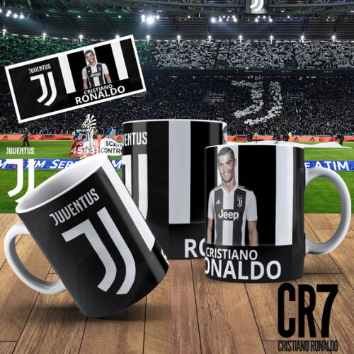 Caneca porcelana personalizada Cr7 Ronaldo Juventus #2!!!