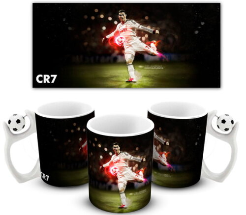 Caneca porcelana personalizada Cr7 Ronaldo Real Madrid!!!#1