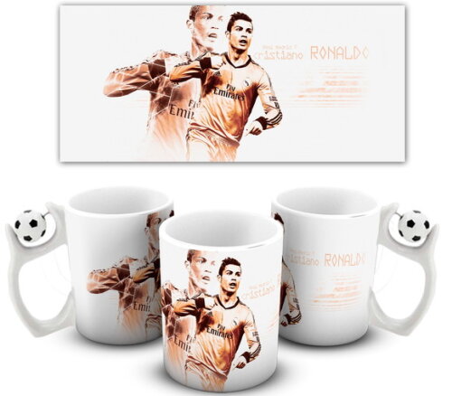 Caneca porcelana personalizada Cr7 Ronaldo Real Madrid!!!#2