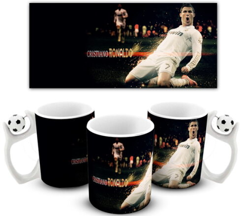 Caneca porcelana personalizada Cr7 Ronaldo Real Madrid!!!#3