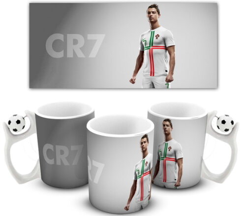 Caneca porcelana personalizada Cr7 Ronaldo Real Madrid!!!#5