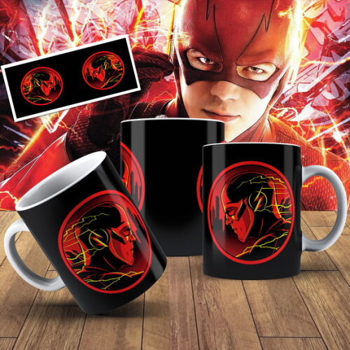 Caneca porcelana personalizada Flash Netlix #1
