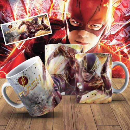 Caneca porcelana personalizada Flash Netlix #2