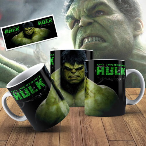 Caneca porcelana personalizada Hulk #1