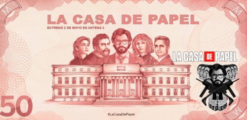 Caneca porcelana personalizada La Casa de Papel #1