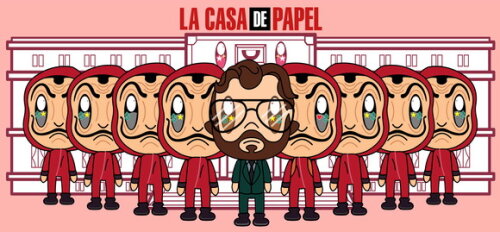 Caneca porcelana personalizada La Casa de Papel #4