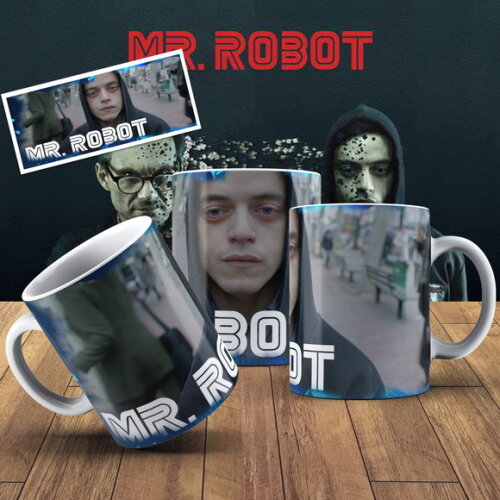 Caneca porcelana personalizada Mr.Robot + Cx #1!!!