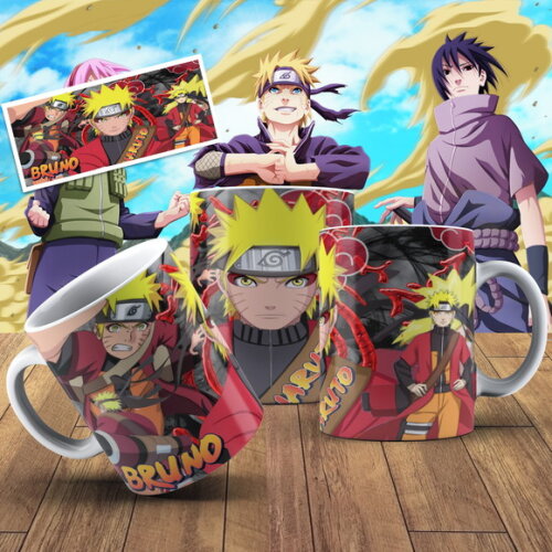 Caneca porcelana personalizada Naruto + Cx #2!!!