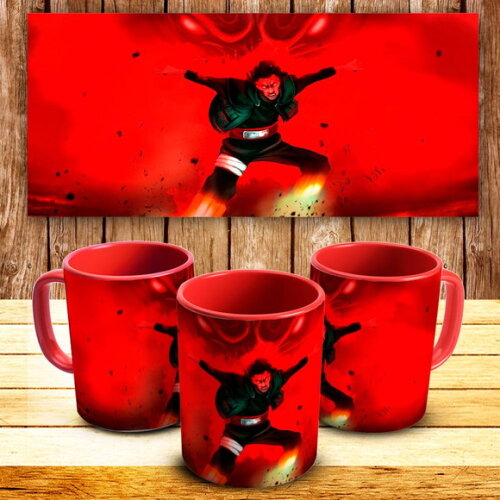 Caneca porcelana personalizada Naruto Gai Sensei 8 portal#2