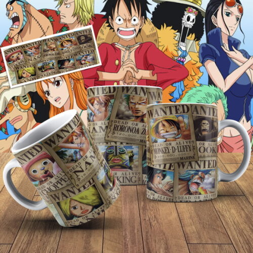 Caneca porcelana personalizada One Piece + Cx #5!!!
