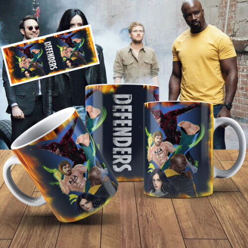 Caneca porcelana personalizada Os Defensores+ Cx #1!!!