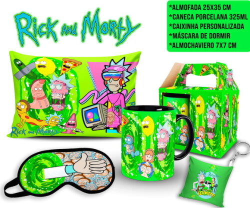 Caneca Rick and Morty + Kit Personalizado com Nome