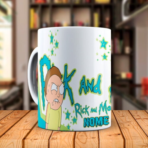 Caneca Rick and Morty com Nome Personalizado