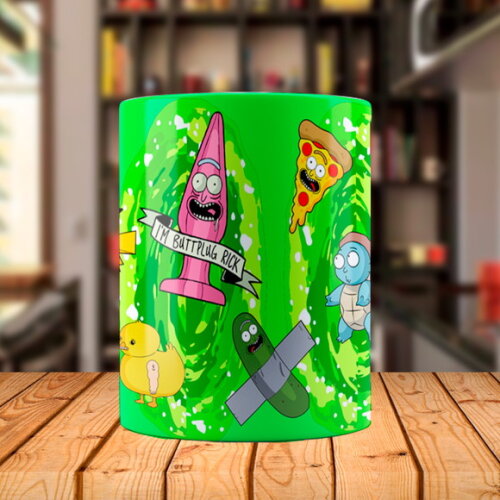 Caneca Rick and Morty Personalize com Nome
