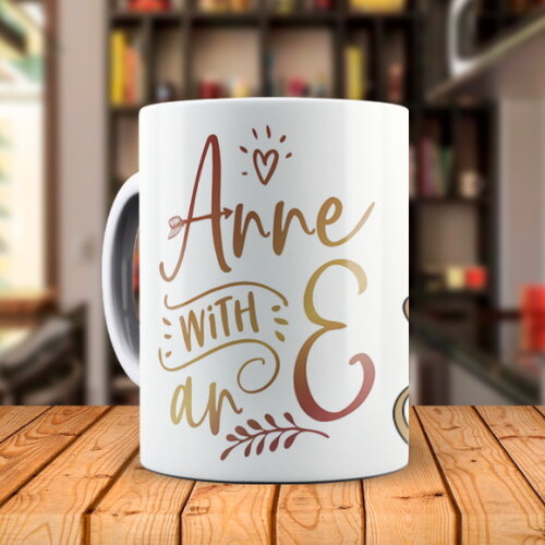 Caneca Série Anne With An e com Nome Personalizado