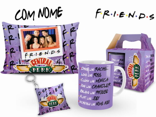 Caneca Série Friends + Kit com Nome Personalizado