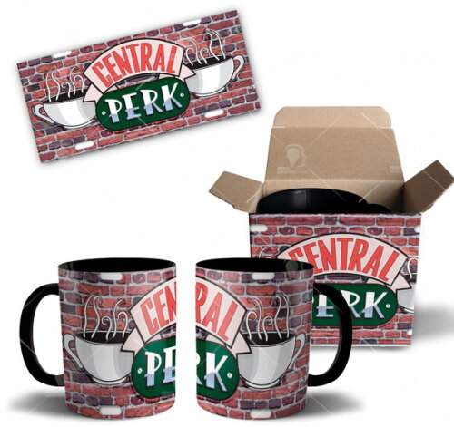 Caneca Série Friends Central Park + Caixinha Personalizada