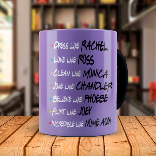 Caneca Série Friends com Nome Personalizado
