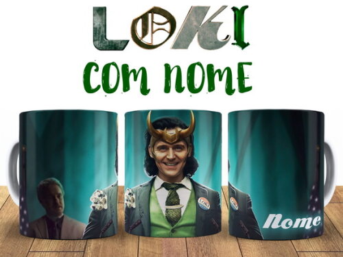 Caneca Série Loki com nome Personalizado - Mod 001