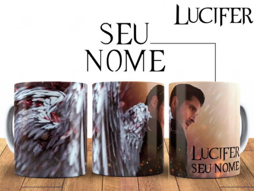 Caneca Série Lúcifer com Nome Personalizado