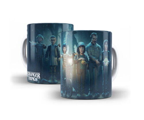 Caneca Série Stranger Things Eleven Mike Lucas Dustin Will