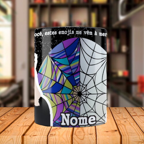 Caneca Série Wandinha com Nome Personalizado