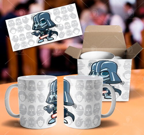 Caneca Star Wars Darth Vader + Caixinha Mod 002