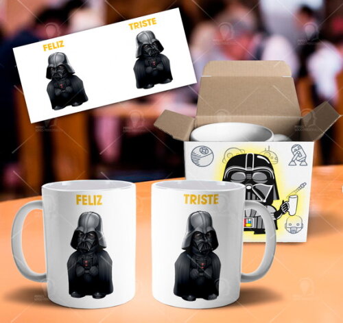 Caneca Star Wars Darth Vader + Caixinha Mod 004