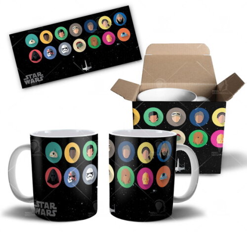 Caneca Star Wars Darth Vader + Caixinha Mod 009